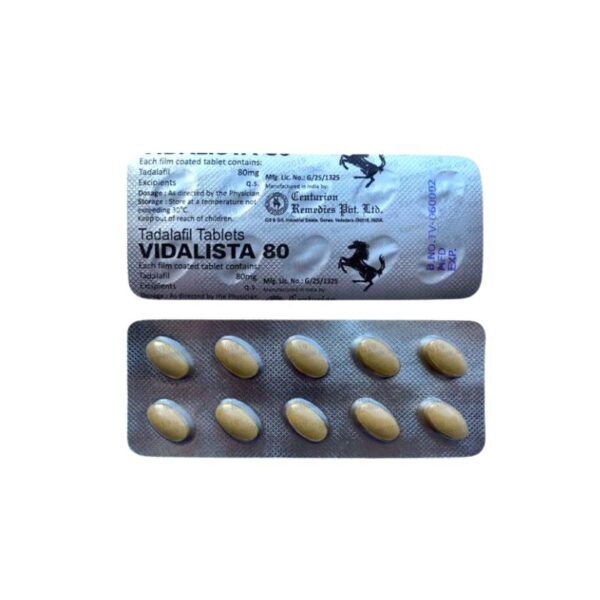 Vidalista 80 mg (Tadalafil – Tablets)